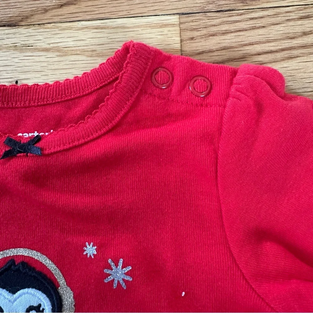NWT Carter’s Penguin Long Sleeve Onesie 6 Months